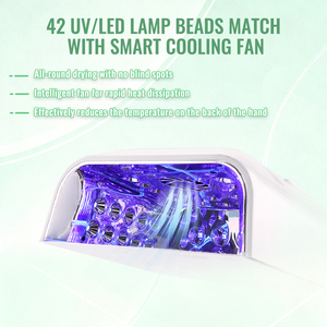 Nouvel Arrivage Lampe à Ongles LED Professionnelle 108W Haute Puissance <span class=keywords><strong>pour</strong></span> Séchage Gel, Équipement de Salon Personnalisable en Métal avec Ventilateur - Product Image 4