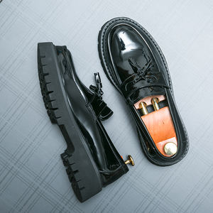 Mocasines <span class=keywords><strong>Oxford</strong></span> de cuero genuino de alta calidad para hombres, zapatos de vestir de tallas grandes con diseño fácil de usar para jóvenes - Product Image 2