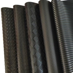 Bán Buôn Chất Lượng Tốt 3Mm ~ 5Mm Dày Màu Đen Và Màu Sắc Mềm Mại Ngoài Trời Nhà Để Xe Kim Cương Tấm Không Trượt Sàn Cao Su Thảm Cuộn - Product Image 4
