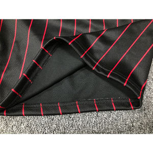 Pantalones cortos de baloncesto personalizados del fabricante, pantalones cortos de baloncesto de malla deportivos retro a rayas clásicos - Product Image 6