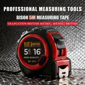 Meteran pita baja kelas industri, ukuran inci 3M/10 kaki 5 meter 16 kaki, sistem imperial dan metrik, mudah dibaca, logo dapat dipesan khusus - Product Image 5