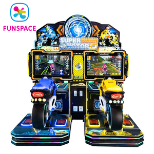 Machine de jeu d'arcade de course de moto avec <span class=keywords><strong>volant</strong></span> vidéo à pièces, simulateur de conduite automobile - Product Image 2
