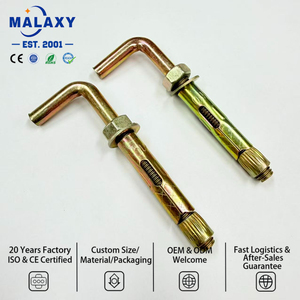 Ancrages à manchon en acier au carbone Malaxy, forme O, L, C, pour murs creux, fixations à haute résistance pour béton, ancrages à manchon - Product Image 1