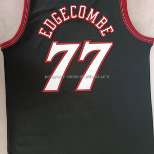 Prêt à Expédier <span class=keywords><strong>Tyrese</strong></span> Maxey Noir Édition Classique Maillot de Basketball Cousu de Meilleure Qualité - Product Image 3