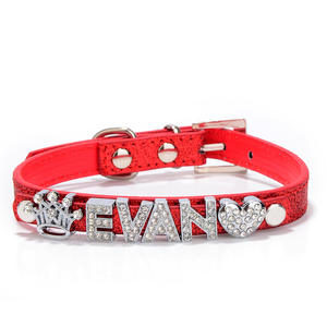 Personalizzabile collare <span class=keywords><strong>per</strong></span> cani in pelle stile semplice Cuello personalizzato Cuello lettera scorrevole con <span class=keywords><strong>nome</strong></span> fai da te <span class=keywords><strong>per</strong></span> l'applicazione di <span class=keywords><strong>gatti</strong></span> - Product Image 3