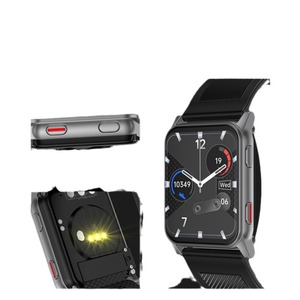Montre connectée avec moniteur de pression artérielle, fréquence cardiaque, SpO2, température corporelle pour les personnes âgées, Bluetooth 36-40mm, noire - Product Image 5
