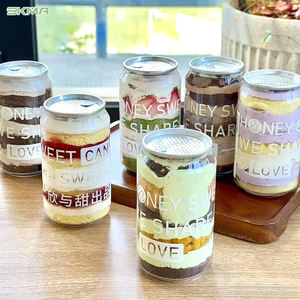 2024 nuovissimo Logo stampato con Design di prodotto lattine di plastica trasparenti resistenti al calore con Bubble <span class=keywords><strong>Tea</strong></span> Pop lattine con coperchi - Product Image 1