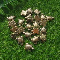 Statue artisanale en cristal de 3cm, mini tortue en Pyrite porte-bonheur pour la guérison