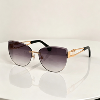 Lunettes de soleil polygonales à monture intégrale, bordure finement travaillée, UV400, dégradé rouge, nouvelle collection 2026, tendance rétro unisexe