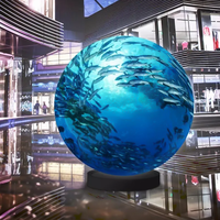 Hilan personalizado P2 LED globo pantalla esférica interior en forma de sala de exposiciones pantalla para museos