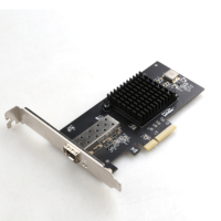 Tarjeta de red de 10Gb con controlador Intel82599 Single SFP + PCIe2.0-Adaptador Ethernet Express 4X Compatible con Windows Server/Linux/VMware