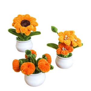 Plantas en Maceta Acabadas al por Mayor, Adornos de Escritorio, Varillas Retorcidas Hechas a Mano, Flores Simuladas, Mini Bonsái, Regalos de Navidad - Product Image 2