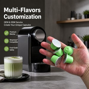 Cápsulas de Té Verde Matcha de Alta Calidad Compatibles con Cafeteras Keurig y Nespresso de Dosis Individual - Product Image 2