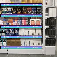 Panneau publicitaire ultra-mince de bord d'étagère numérique d'aéroport d'écran de barre de supermarché