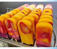 Machine à glaces à haute productivité, machine à fabriquer des sucettes glacées, 4 bâtonnets de sucettes glacées, 4 moules