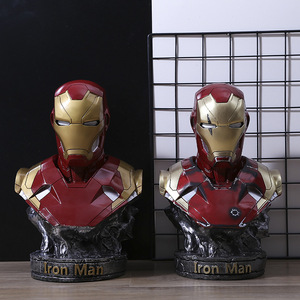 Figurine de dessin animé personnalisé en résine, décoration d'intérieur, sculpture de statue de <span class=keywords><strong>super</strong></span>-héros <span class=keywords><strong>Ironman</strong></span> MK46 - Product Image 6