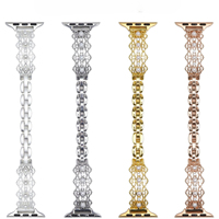 Pulsera de Moda con Perlas y Correa Metálica Hueca para Apple Watch iWatch 11ª generación 10/9/8/7/Ultra/SE