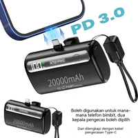 Batterie externe mini Li-Polymère 10000mAh à charge rapide avec affichage LED et prise Type-C 22.5W haute capacité personnalisable – Meilleures ventes