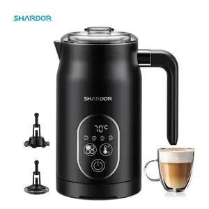 SHARDOR Automatic Warm and Cold Foam Maker for Coffee Latte Cappuccino 270ml 4 in 1 Steamer Electric Milk Frother