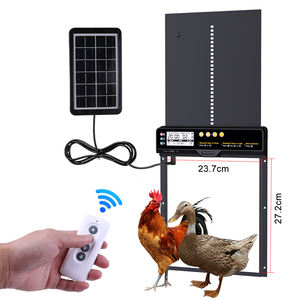 Porte de <span class=keywords><strong>poulailler</strong></span> moderne, technologie de maison intelligente, étanche, anti-pincement, capteur de lumière solaire, alimentation électrique <span class=keywords><strong>automatique</strong></span>, sécurisée - Product Image 5