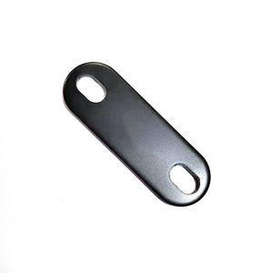Two-Hole Oval Iron <b>Sheet</b> Bracket 116mm Matte <b>Black</b> Sturdy Monitor Wall Mount Fixed Mounting Plate - Product Image 3