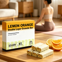 OEM ODM Barre granulée saveur citron-orange, huile de coco, graines de chia, bêta-carotène, usine OEM