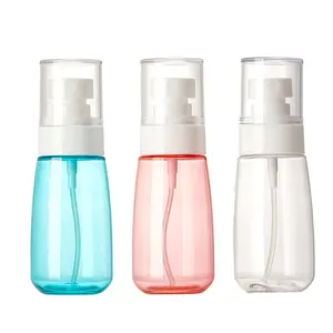 Wholesale China Supplier 60ml 100ml PETG Luxury Round Empty Fine Mist Perfume Plastic Spray Bottle