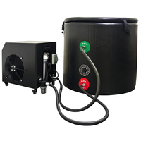 Enfriador de Baño de Hielo Automático Fácil de Mover con Ruedas Reforzadas, Compresor de Refrigerante R410A, Motor, Control Remoto, Bajo Ruido, Alto Rendimiento