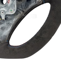 Volant en cuir suédé noir intégral avec emplacement pour palettes de changement de vitesse pour BMW Série 1 et 3 E90 E91 E92 E93 M3 E82 E81 E87 E88