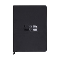 SIDAIXUE A5 Cuaderno de Tapa Dura Negra, Agenda Diaria con Encuadernación Térmica, Bolígrafo y Caja de Regalo Incluidos