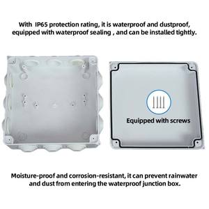 プラグストッパーIP55レベル防水ABSジャンクションボックス85*85*50屋外モニタリングスイッチプラスチック製<span class=keywords><strong>PVC</strong></span>製 - Product Image 5