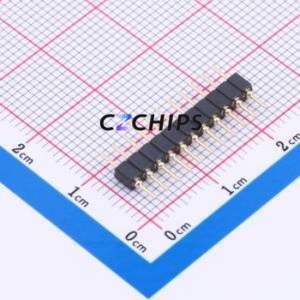 PZ200-1-11-Z-C Pin Header Through hole Component (THT),P=2mm Connector 1x11P 2mm 2mm Round Pin - Product Image 2