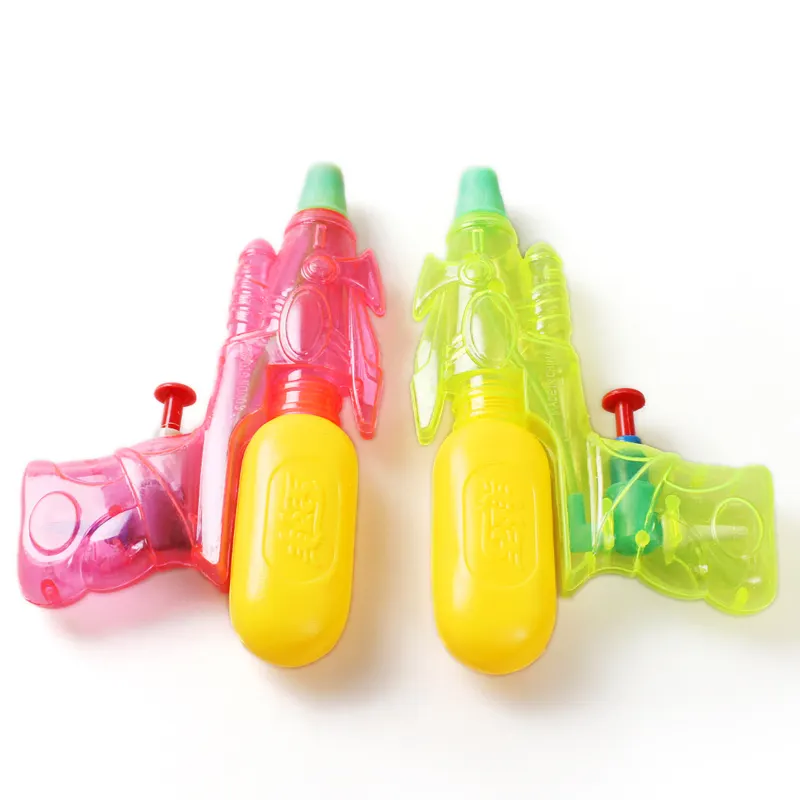 Mini pistola de agua de plástico transparente, juguete de verano, precio barato, venta al por mayor