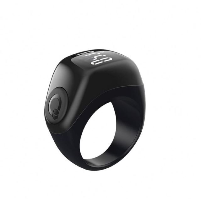 F03 Black With Three Replaceable Holder Broken Screen Display  Wireless Ring Counter