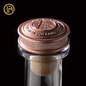 Tapón de Botella de Vino de Aleación de Zinc Dorado de Lujo OEM, Cierre Suave Antiderrames, Nuevo Diseño para Botellas de Whisky y Vino, Tapas y Cierres Personalizados - Product Image 1