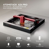 AtomStack A24 X24 Pro 120W Máquina CNC de Segunda Generación para Cortar Madera, Acrílico, Vidrio, Metal y Joyería, Máquinas de Grabado Láser