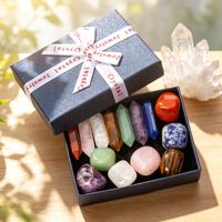 Lot de Pierres Minérales Brutes Polies Irrégulières Assorties, Pierres Naturelles Roulées, Coffret Cadeau de Cristaux de Guérison en Gros