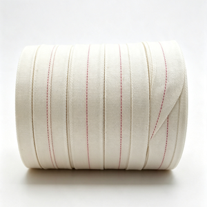 Ruban de liaison en coton tissé uni <span class=keywords><strong>isolant</strong></span> électrique, ligne rouge, sergé chevron, pour moteurs et transformateurs - Product Image 1