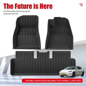 Tapetes 3D TPE para Auto, Tapetes para Piso de Auto, Moldeados por Inyección/Blister, Juego Completo de Tapetes para Auto LHD/RHD para TESLA Modelo 3/Y 2019-2024 - Product Image 2