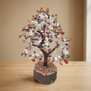 Árbol de Ágata de Cristal Hecho a Mano, Artesanía Decorativa, Piedras Multicolores, Decoración Feng Shui para el Hogar - Product Image 3