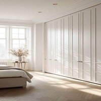 CBMmart Armario Moderno en Forma de L para Dormitorio, de Madera MDF y Contrachapado, Independiente, de Gran Capacidad, con Revestimiento de Melamina para Sala de Estar