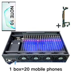 Boîtier de système de ferme téléphonique pour S10 avec carte mère 64 Go, 20 téléphones et logiciel de contrôle de groupe - Product Image 1