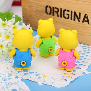 Nieuwigheid Riem Beer Ontwerp Gum Grappige Studenten Cadeau Student Briefpapier Promotie Borracha Escolar Schoolbenodigdheden - Product Image 5