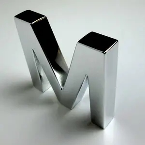 Custom Metalen Letters Voor Muur Ontwerp Rvs 3D Winkel Metalen Brief