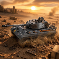 RC Panzer Ferngesteuerter Militär-Kampfpanzer mit Sound, Licht und Wiederaufladbarem Akku für Jungen