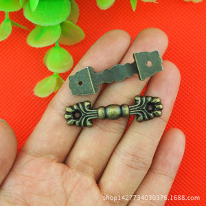 Zinc Alloy Furniture Handle 42x12mm Bar Shape Traditional Drawer Cabinet Hardware Durable - Product Image 1