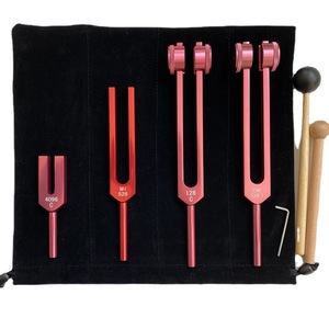 Wholesale Aluminum Alloy Tuning Fork Set Crystal 4096 mi528 128 om 136.1 OM Tuning Fork Multi Color - Product Image 1