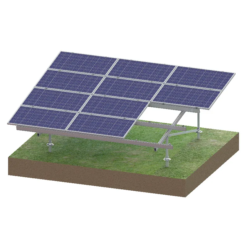 Suporte fotovoltaico para terra, suporte solar agrícola, acessório de liga de alumínio, clipe de bloqueio de neve