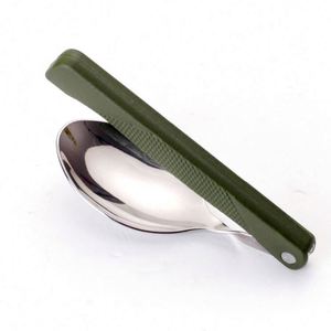 Juego de Cubiertos Portátiles de Acero Inoxidable para Viaje, 3 Piezas, Tenedor, Cuchillo y Cuchara Plegables, para Campamento al Aire Libre, Regalo - Product Image 2