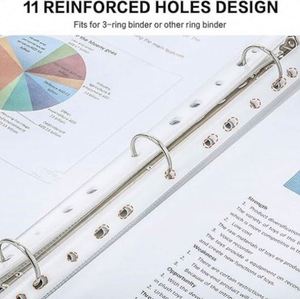 Precios Bajos, Protectores de Páginas de 100 Hojas, Tamaño Personalizado, Perforados, Fundas de Plástico Resistentes para Archivos, Fundas Personalizadas para Carpetas de Papel - Product Image 2